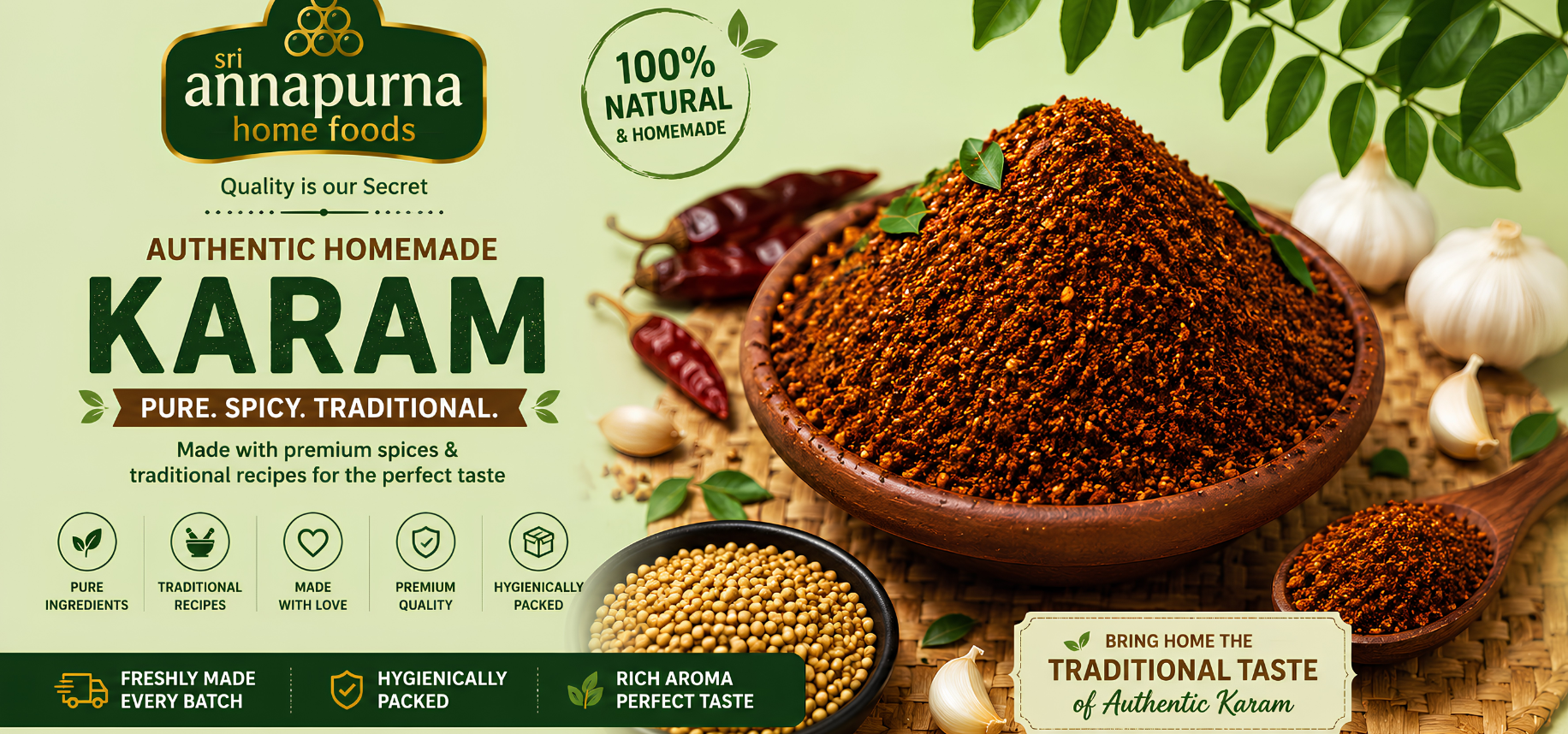 spicy karam podi...